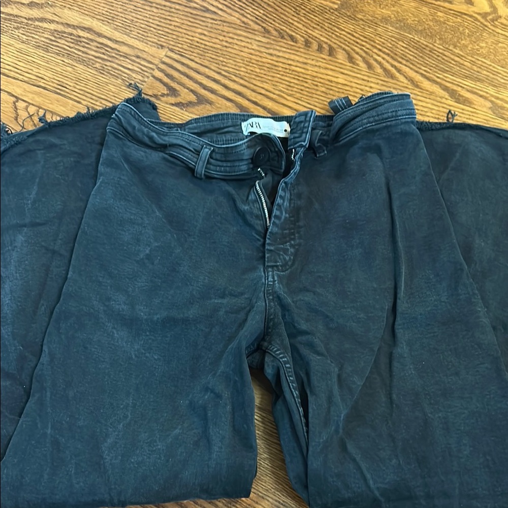 Zara Women’s Black Wide Leg Jeans